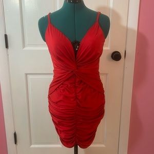 Entry Red Mini Dress
